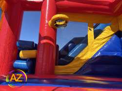 Primary Color No Theme 7n1 Slide Bounce House Combo
