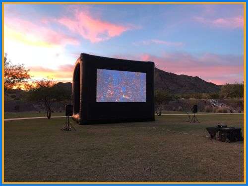 AZ Inflatable Events Outdoor Movie Screen Rentals Phoenix