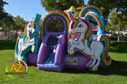 Unicorn Bounce House Slide Combo