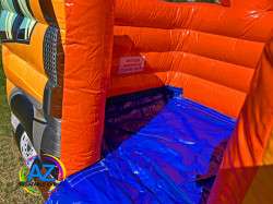 Construction Double Slide Bounce House Combo