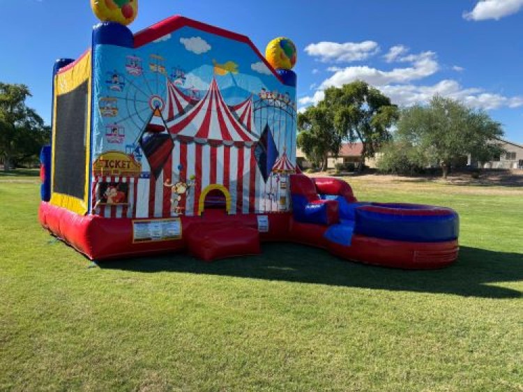 Carnival Fun 7n1 Slide Bounce House Combo