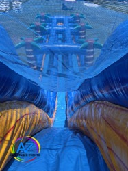 Blue Turbulence Triple Water Slide