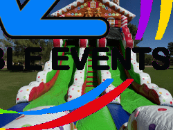 Ginger20Bread20Christmas20Double20Lane20Inflatable20Slide20 5