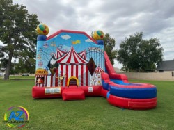 Carnival Fun 7n1 Water Slide Bounce House Combo